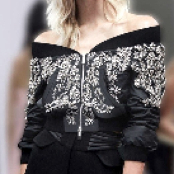 - Stylish trendy jacket covered with stones handmade with crystal size S NWOT - Picture 1 of 12